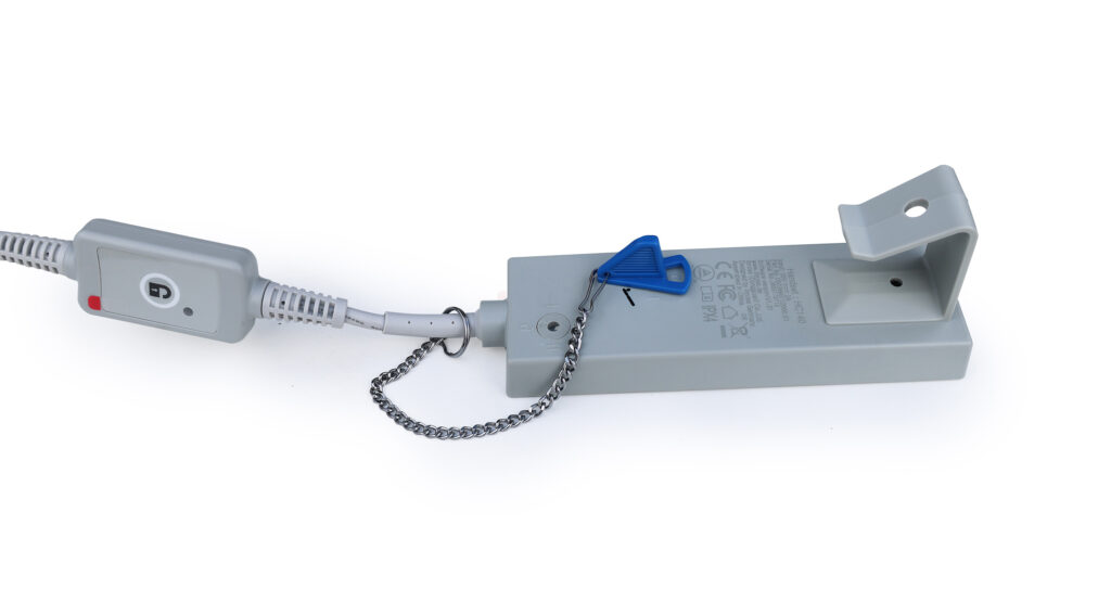 cot bed locking hand control